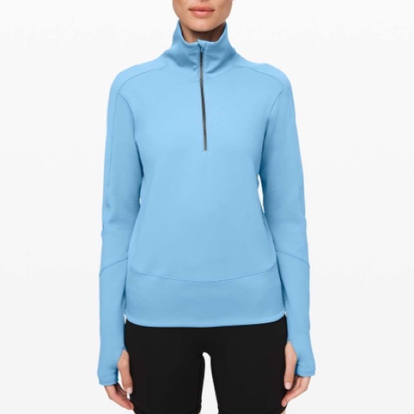 NWT athletic Athleisure minimalist Lululemon Run To Reset 1/2 Zip/Top - Picture 1 of 14